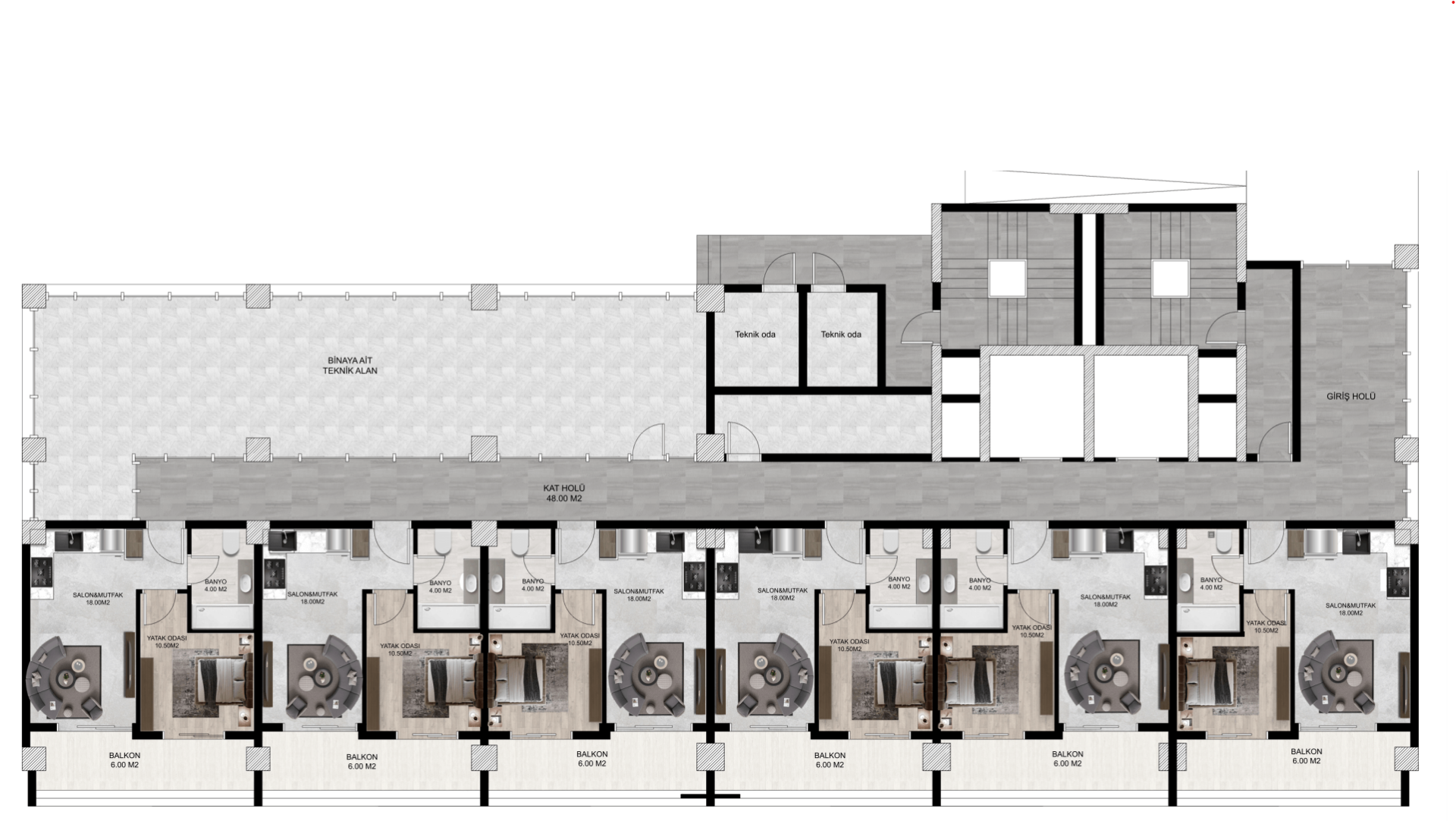 İlkem Miami / 2+1 /  Mersin, Mezitli  proje görseli