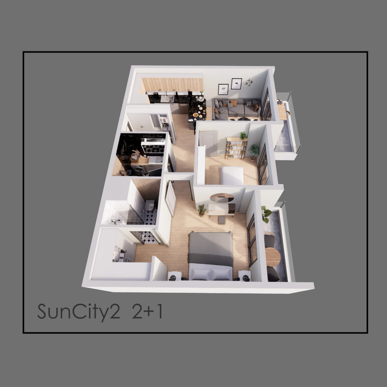 SUN CİTY 2 / 2+1 / Mersin, Tece  proje görseli