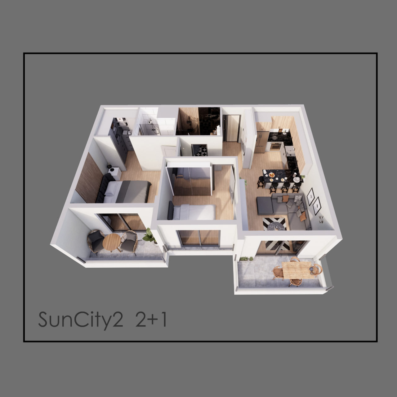 SUN CİTY 2 / 2+1 / Mersin, Tece  proje görseli