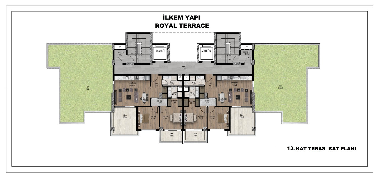 Royal Terrace / 2+1 / Mezitli  proje görseli
