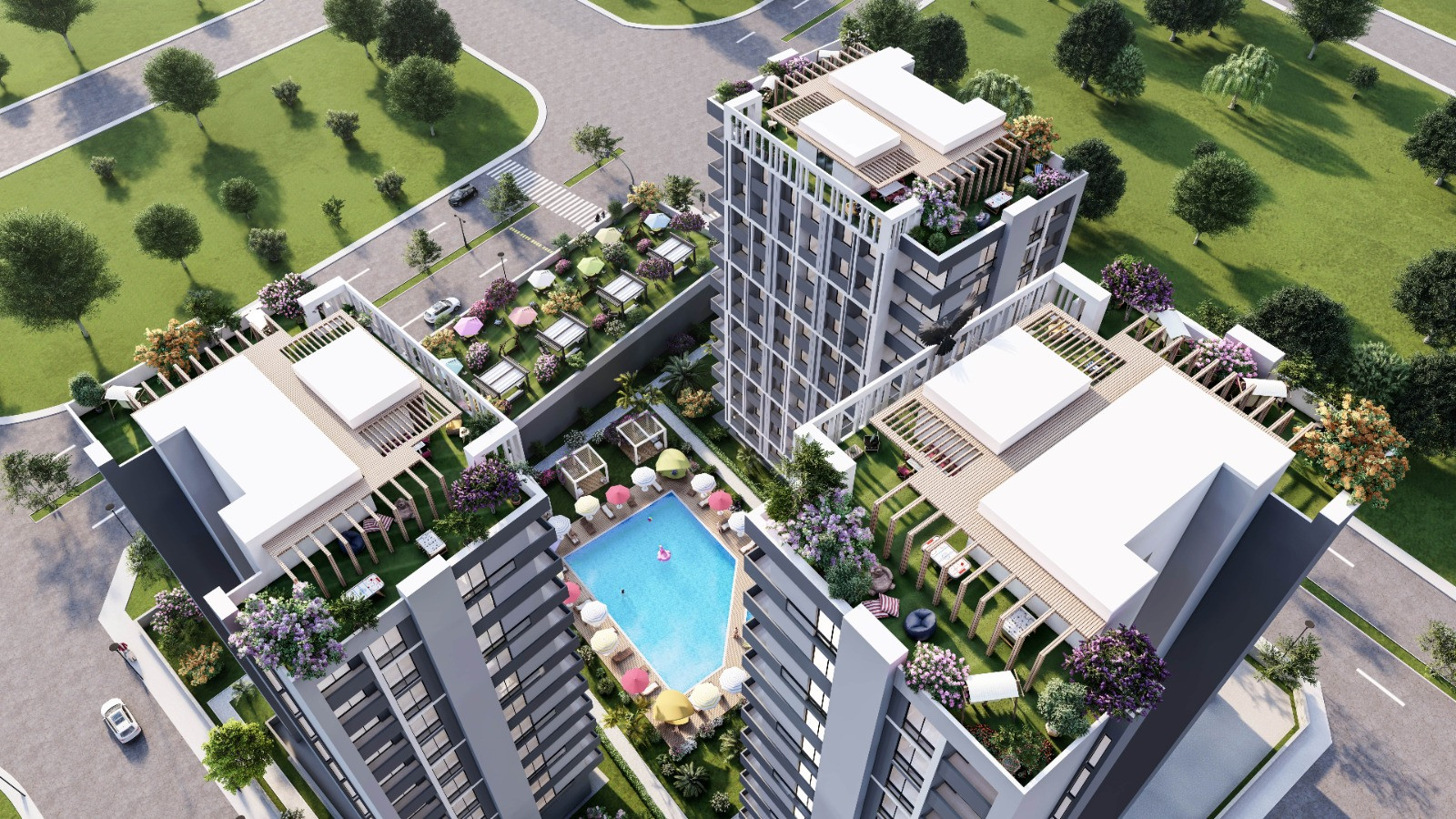 İlkem Eagle Terrace / 1+1 / Erdemli, Arpaçbahşiş  proje görseli
