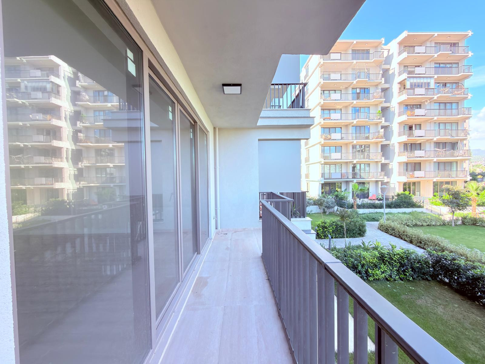 MB Verde Evleri normal kat geniş balkon ve bahçe cephesi